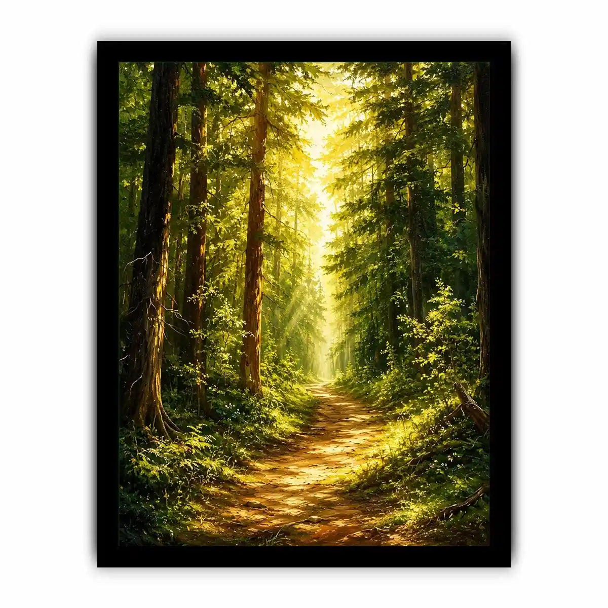 Forest Trees Path Canvas Print