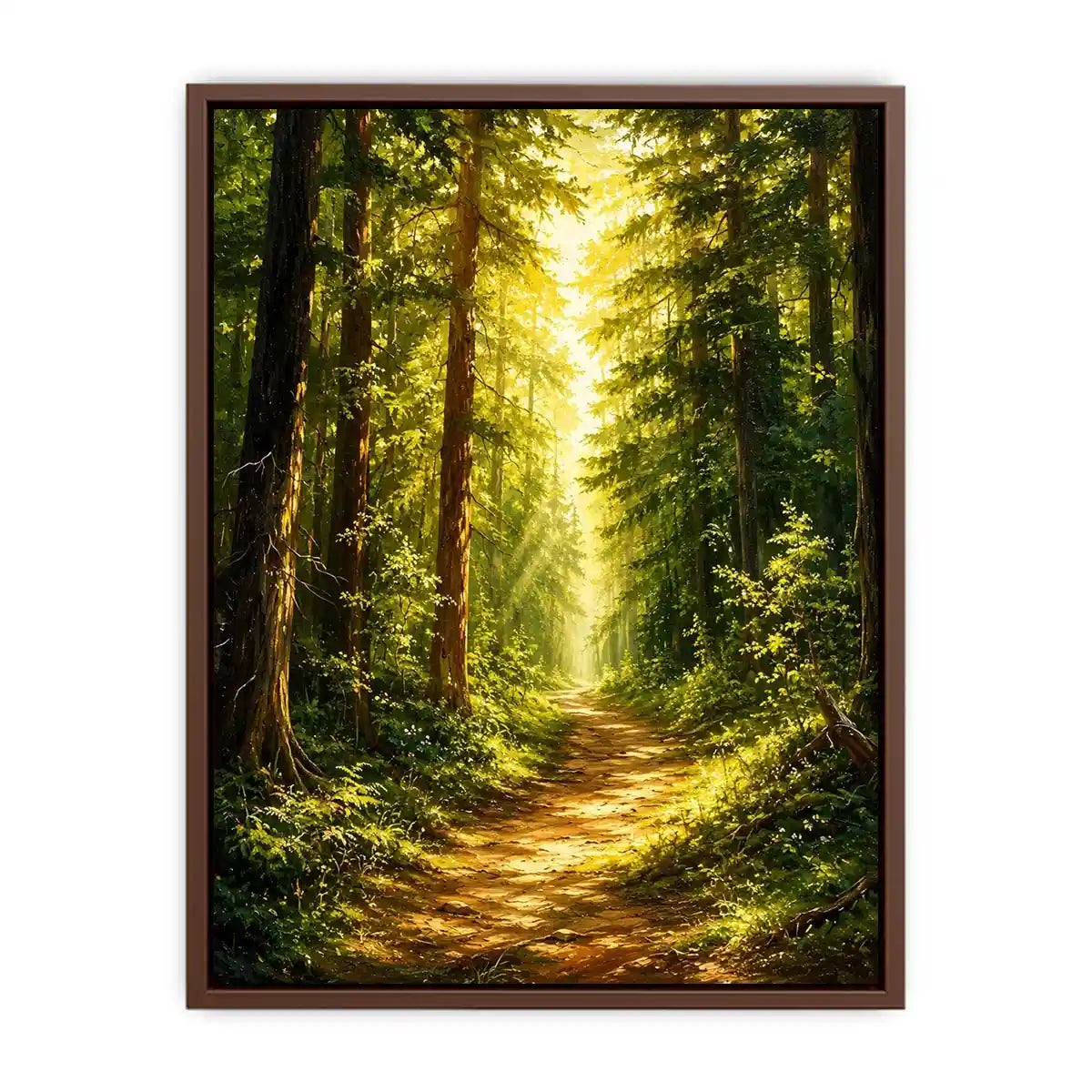 Forest Trees Path Canvas Print