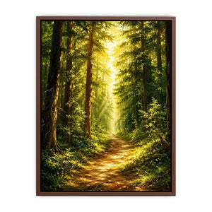 Forest Trees Path Canvas Print