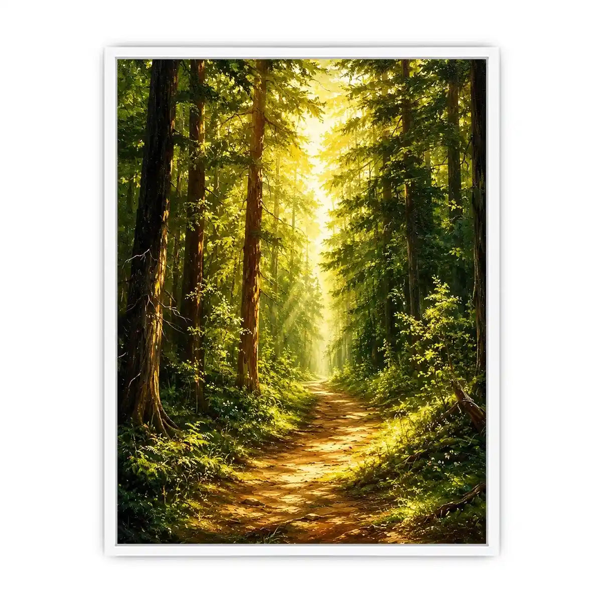 Forest Trees Path Canvas Print