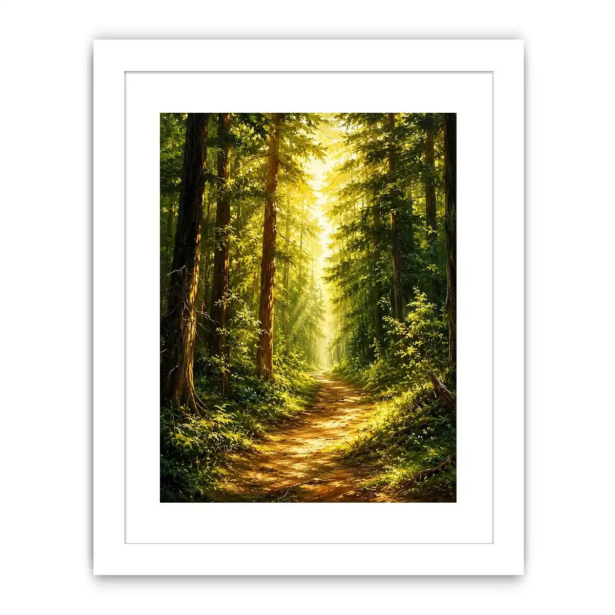 Forest Trees Path Canvas Print