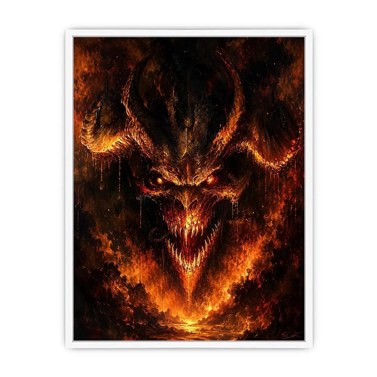 Demon Canvas Print