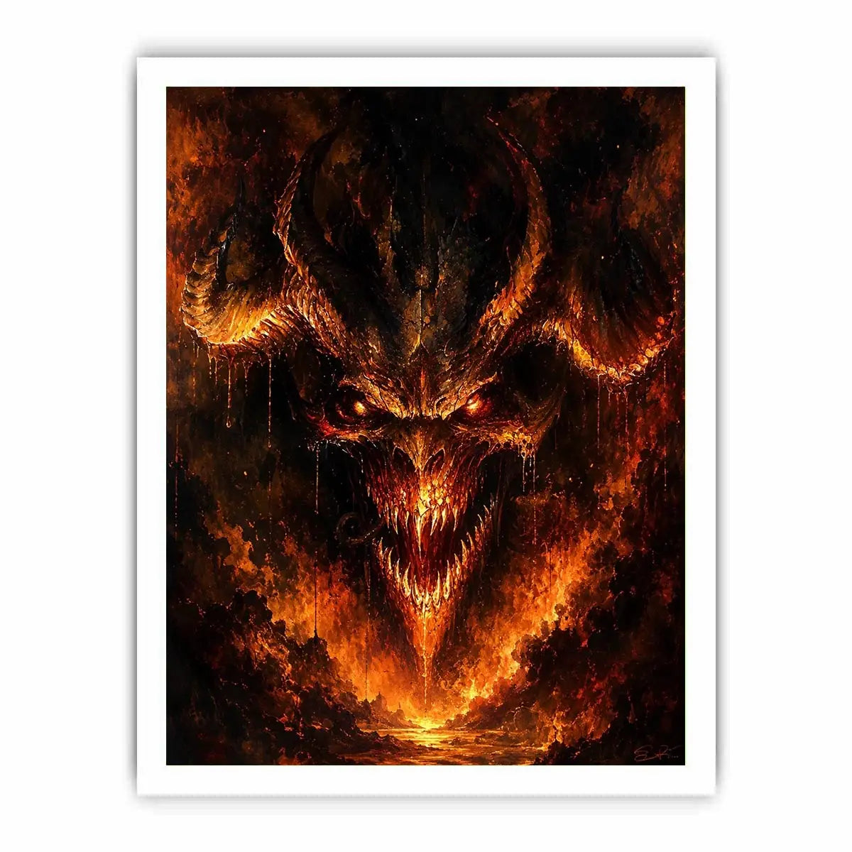 Demon Canvas Print