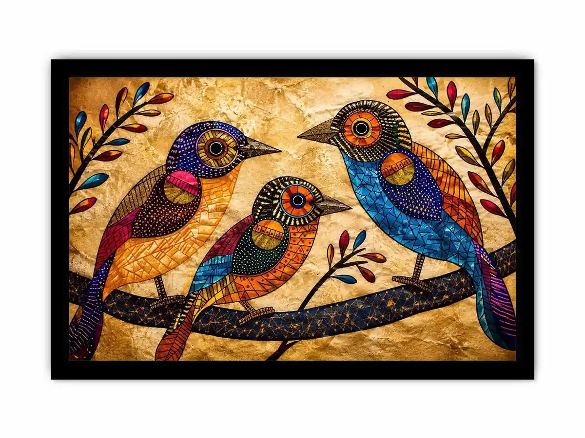 Three Bird Canvas Print