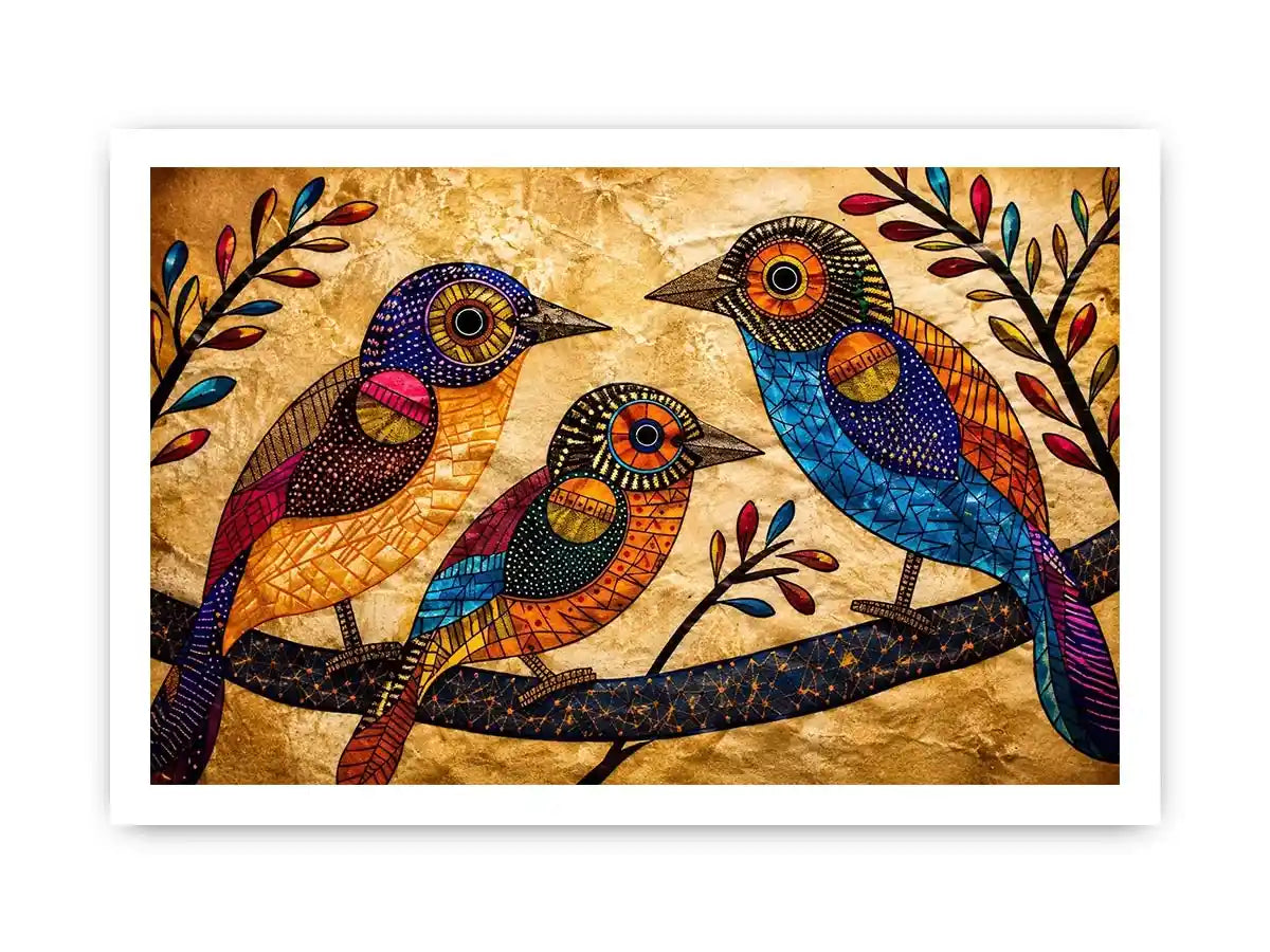 Three Bird Canvas Print