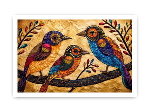 Three Bird Canvas Print