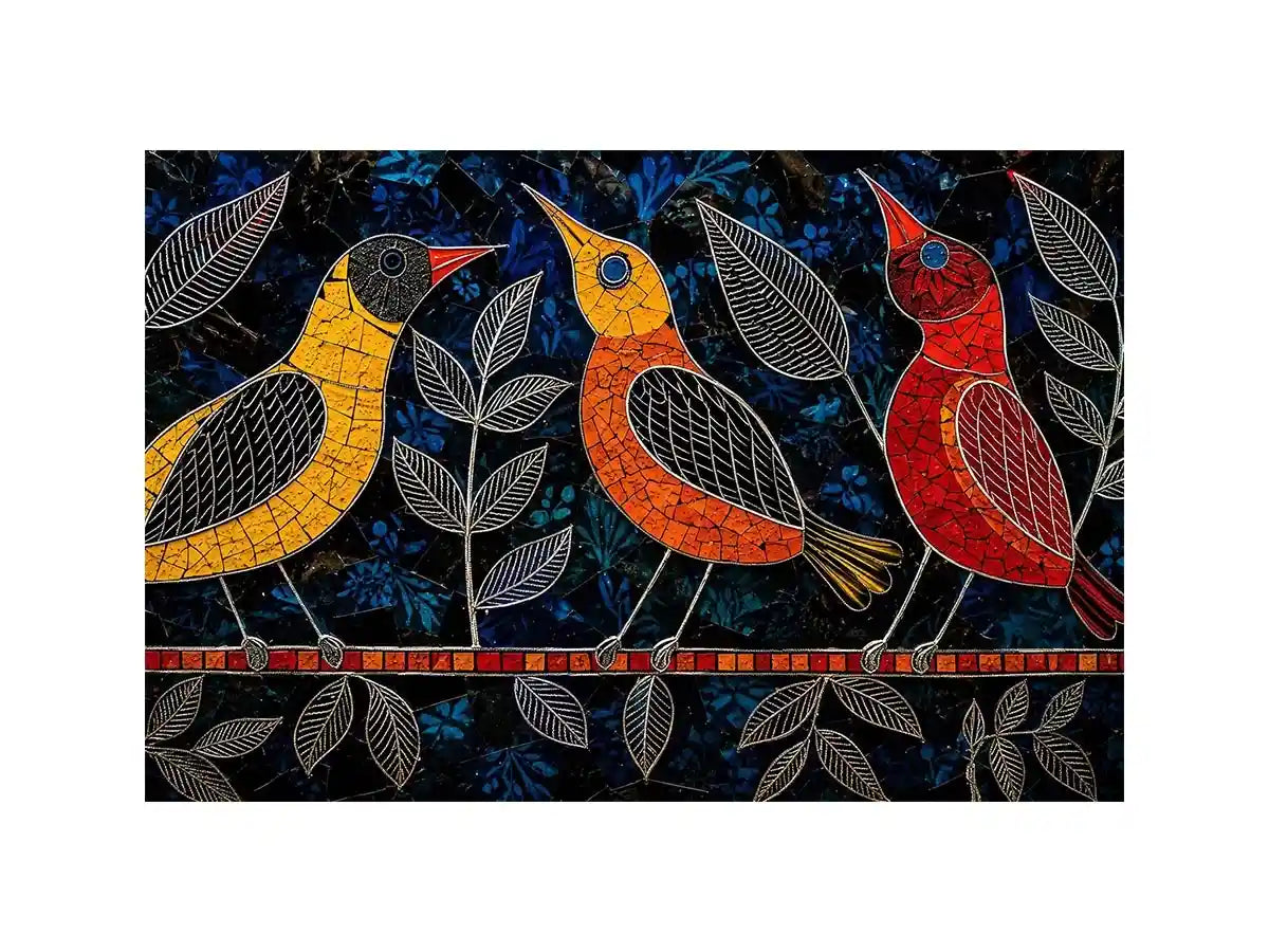 Three Bird Canvas Print