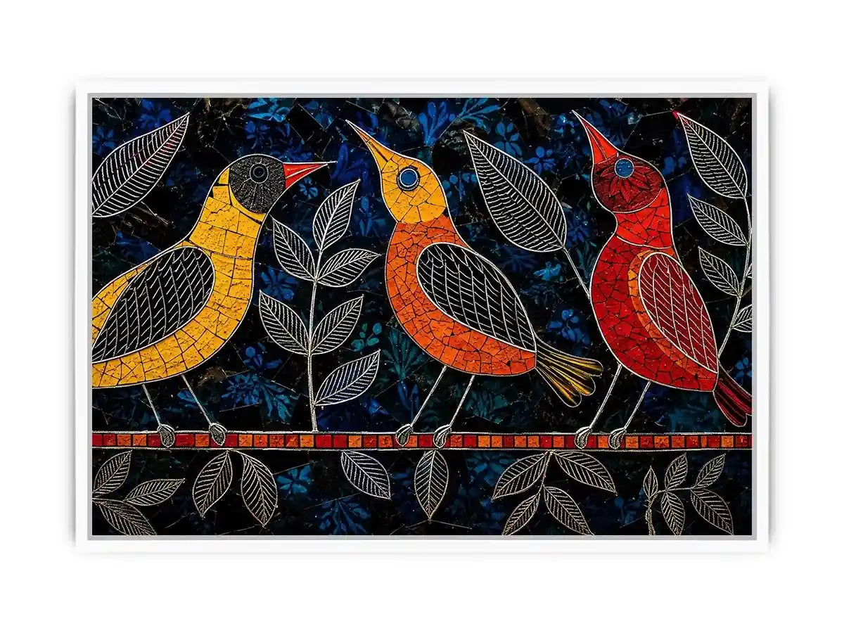 Three Bird Canvas Print