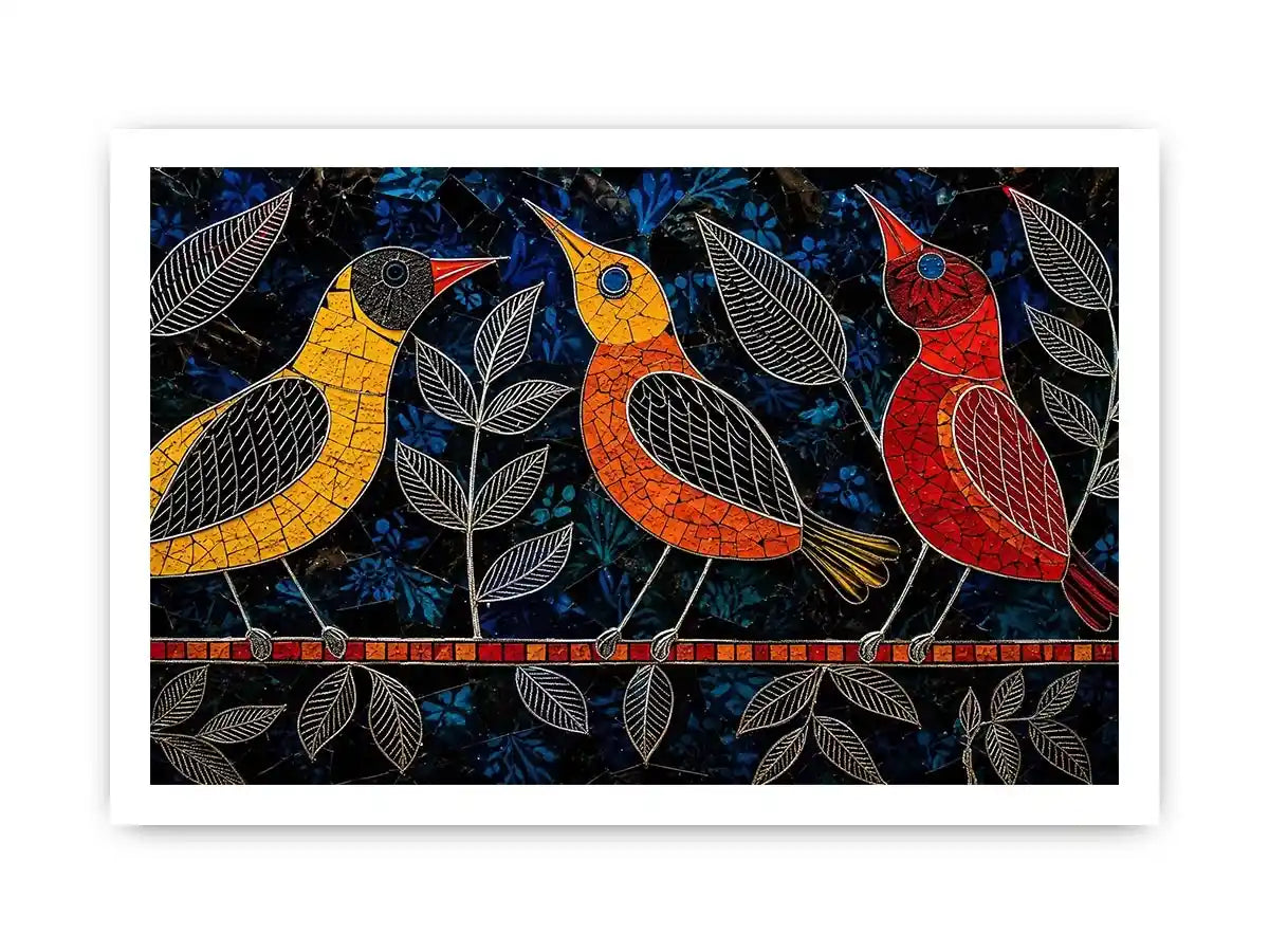Three Bird Canvas Print