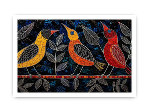 Three Bird Canvas Print