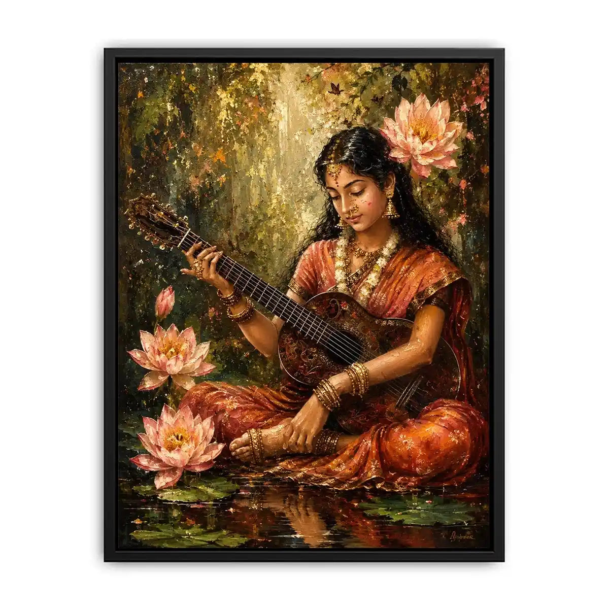 Sarasvati Devi Canvas Print
