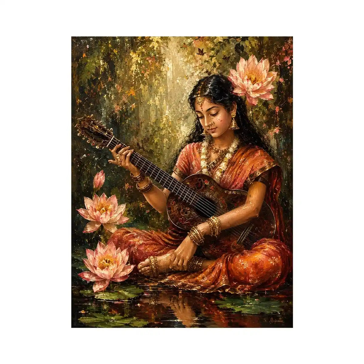 Sarasvati Devi Canvas Print
