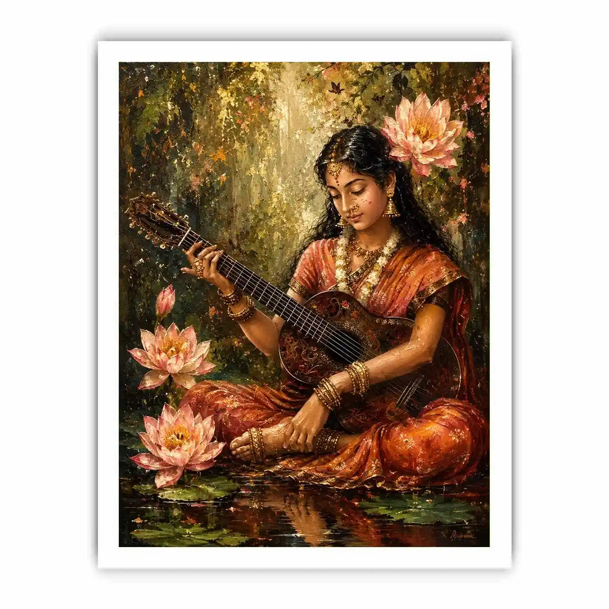 Sarasvati Devi Canvas Print