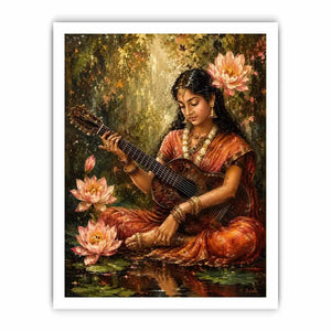 Sarasvati Devi Canvas Print