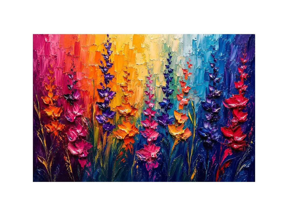 Abstract Flower Buds Canvas Print