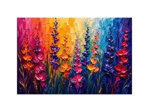 Abstract Flower Buds Canvas Print