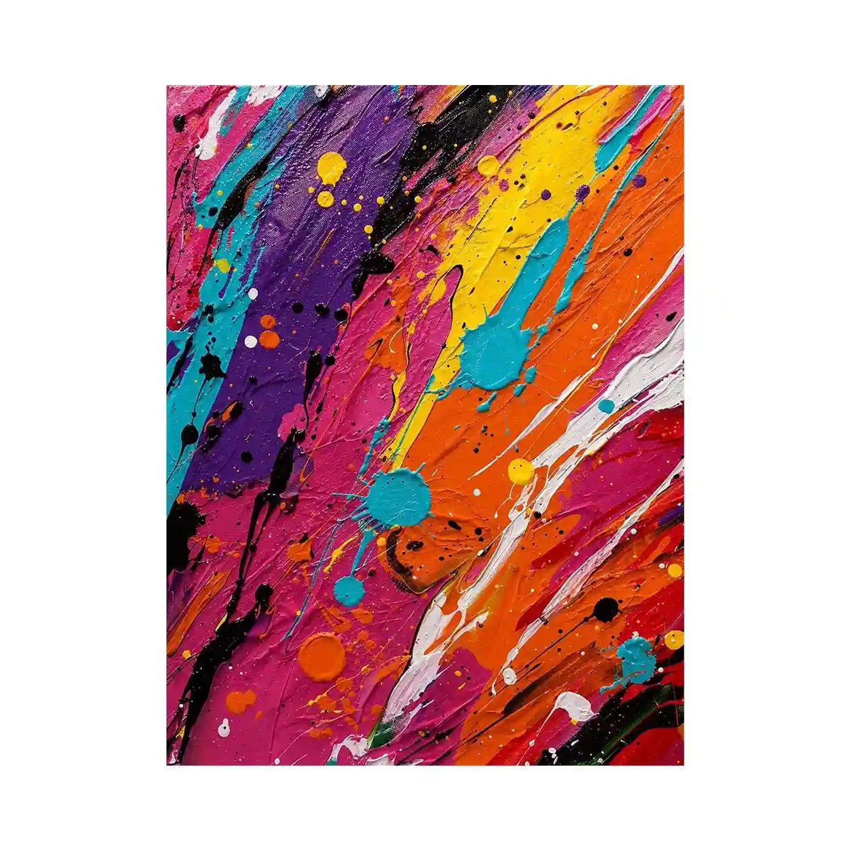Color Drip Canvas Print