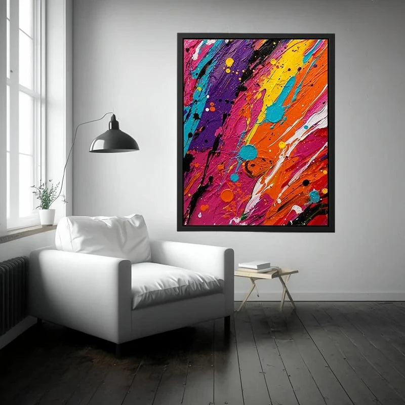 Color Drip Canvas Print