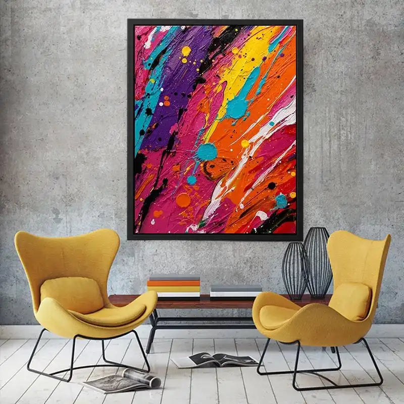 Color Drip Canvas Print
