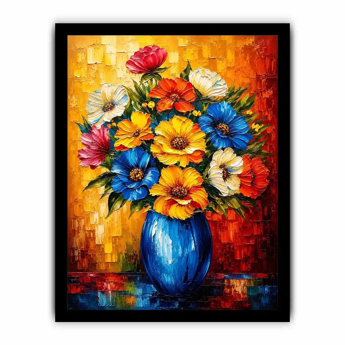 Flowers and Vase Canvas Print
