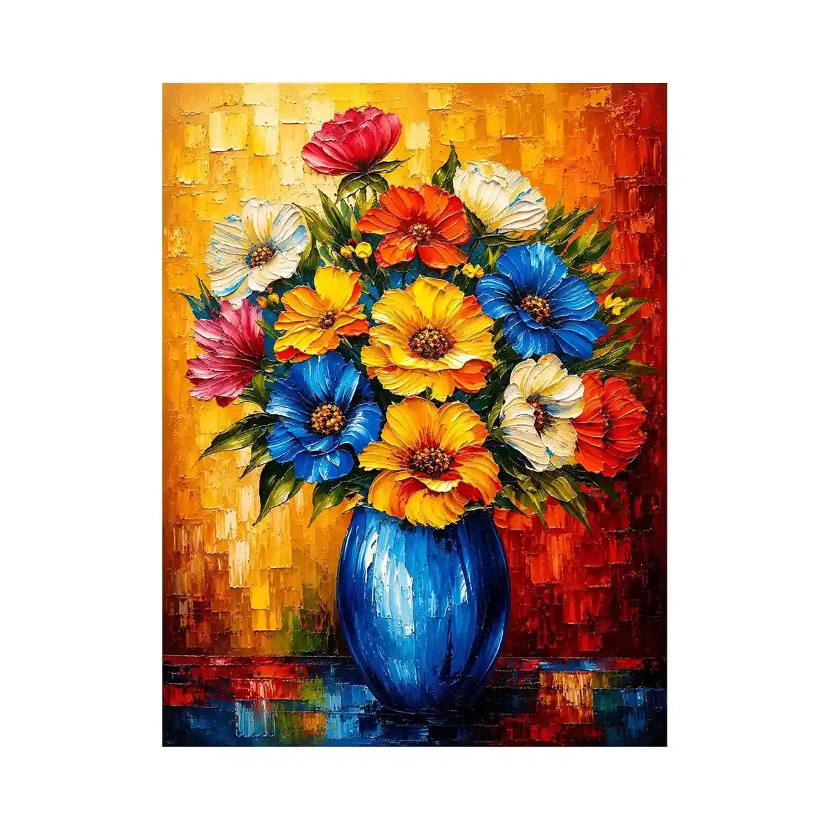 Flowers and Vase Canvas Print