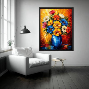 Flowers and Vase Canvas Print