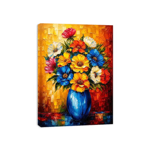 Flowers and Vase Canvas Print