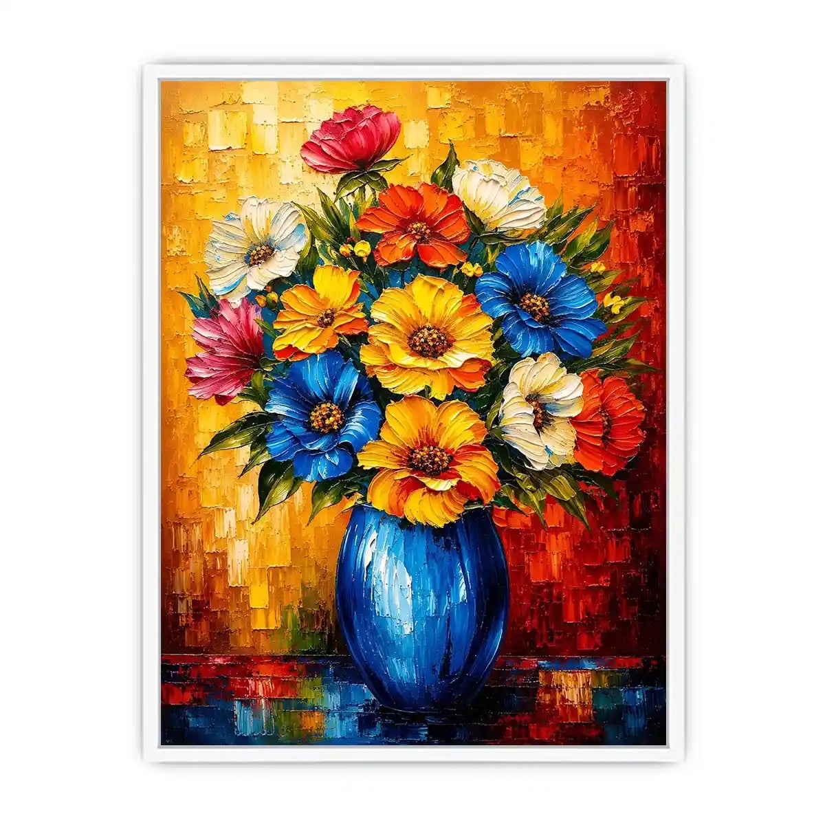 Flowers and Vase Canvas Print