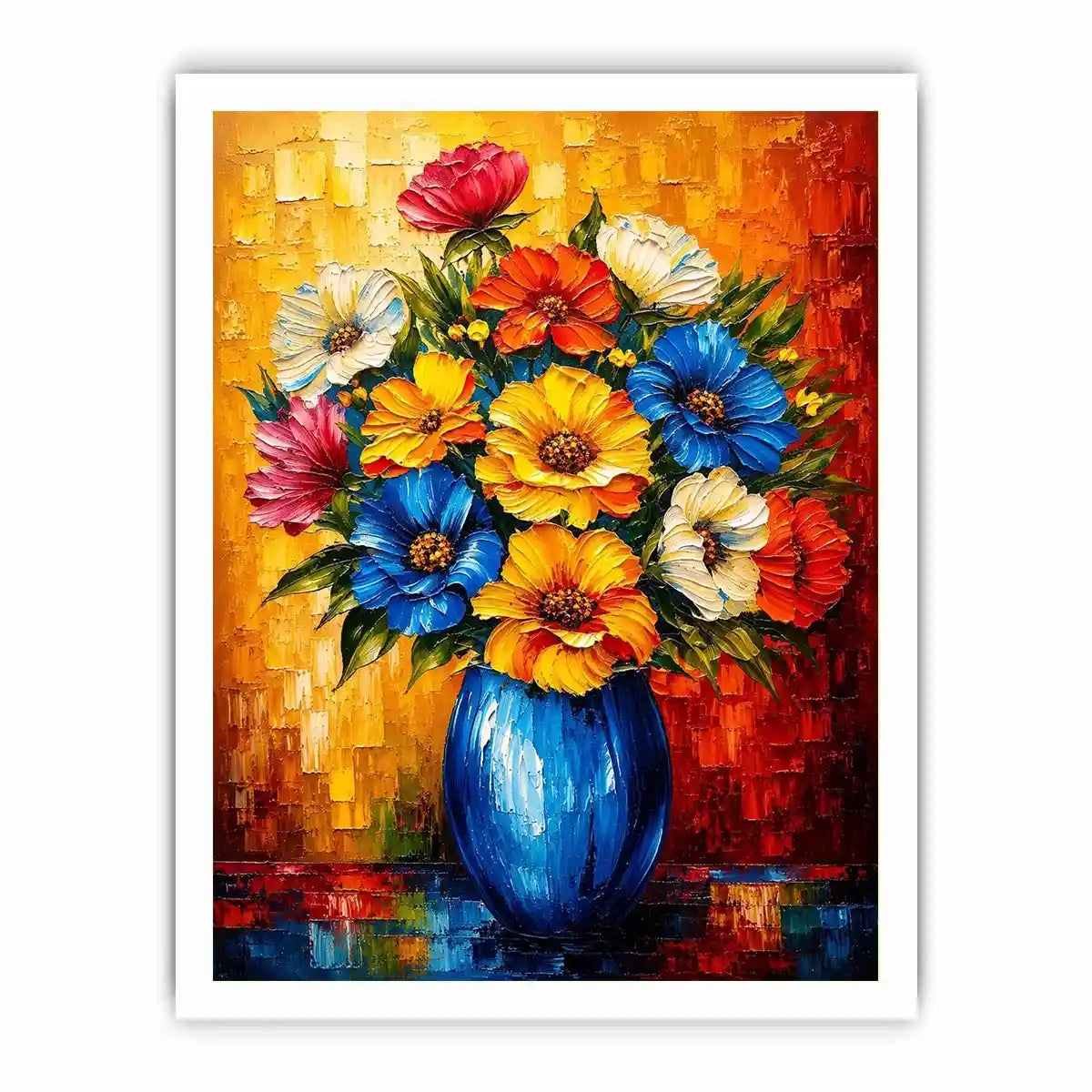 Flowers and Vase Canvas Print