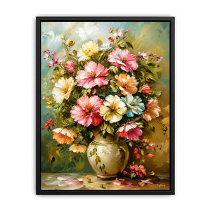 Flowers and Vase Canvas Print