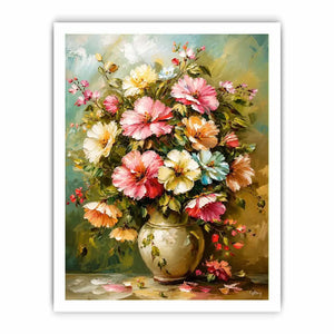 Flowers and Vase Canvas Print