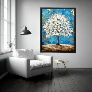 White Tree Canvas Print