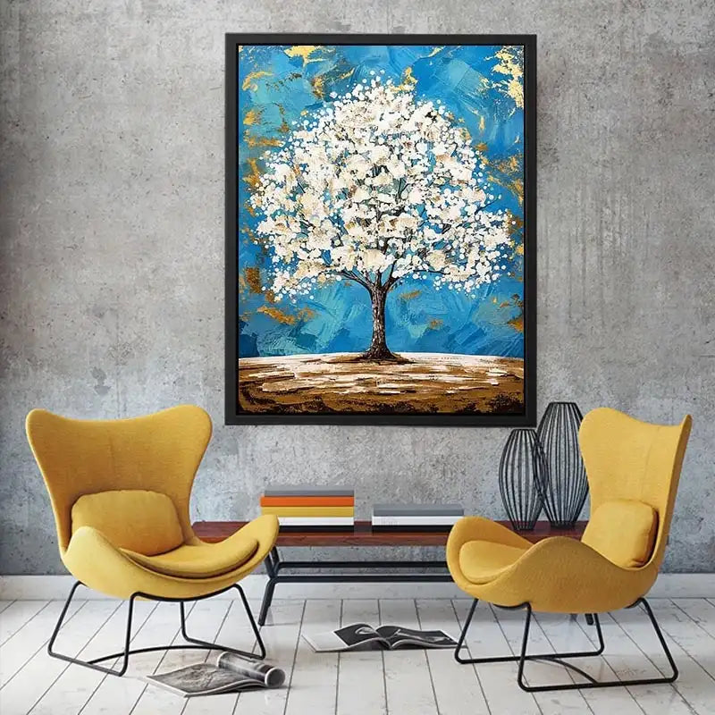 White Tree Canvas Print