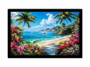 Mediterranean Beach Canvas Print