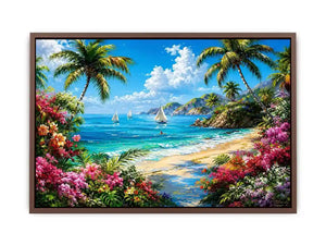 Mediterranean Beach Canvas Print