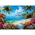 Mediterranean Beach Canvas Print