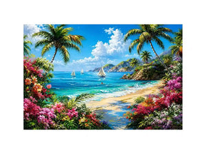Mediterranean Beach Canvas Print