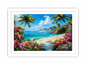 Mediterranean Beach Canvas Print