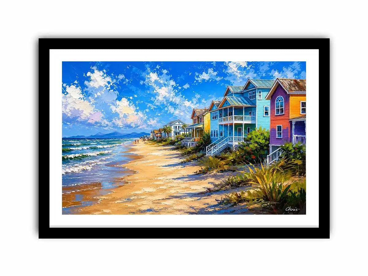 Beach Side Living Canvas Print