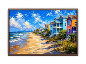 Beach Side Living Canvas Print