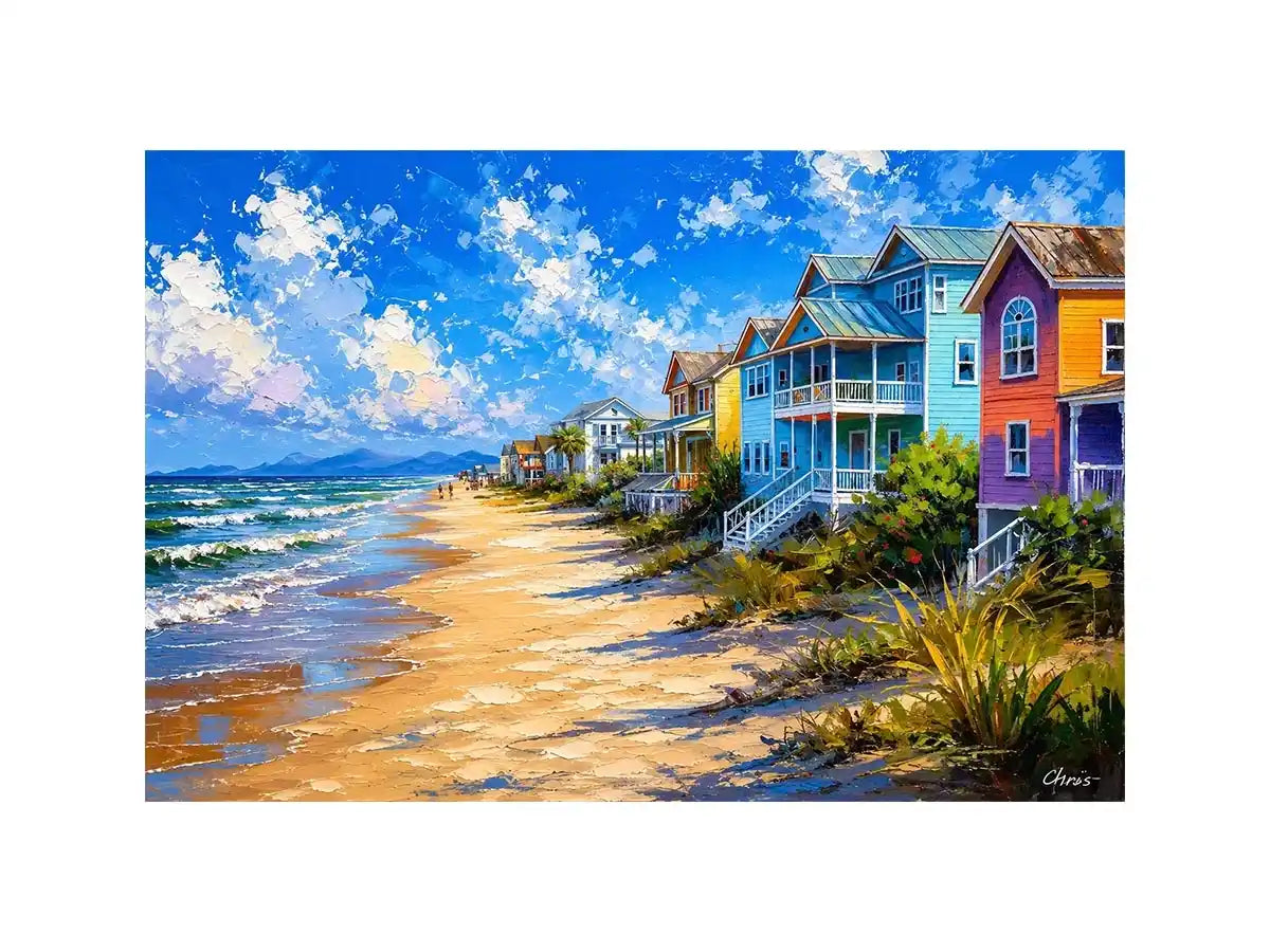 Beach Side Living Canvas Print