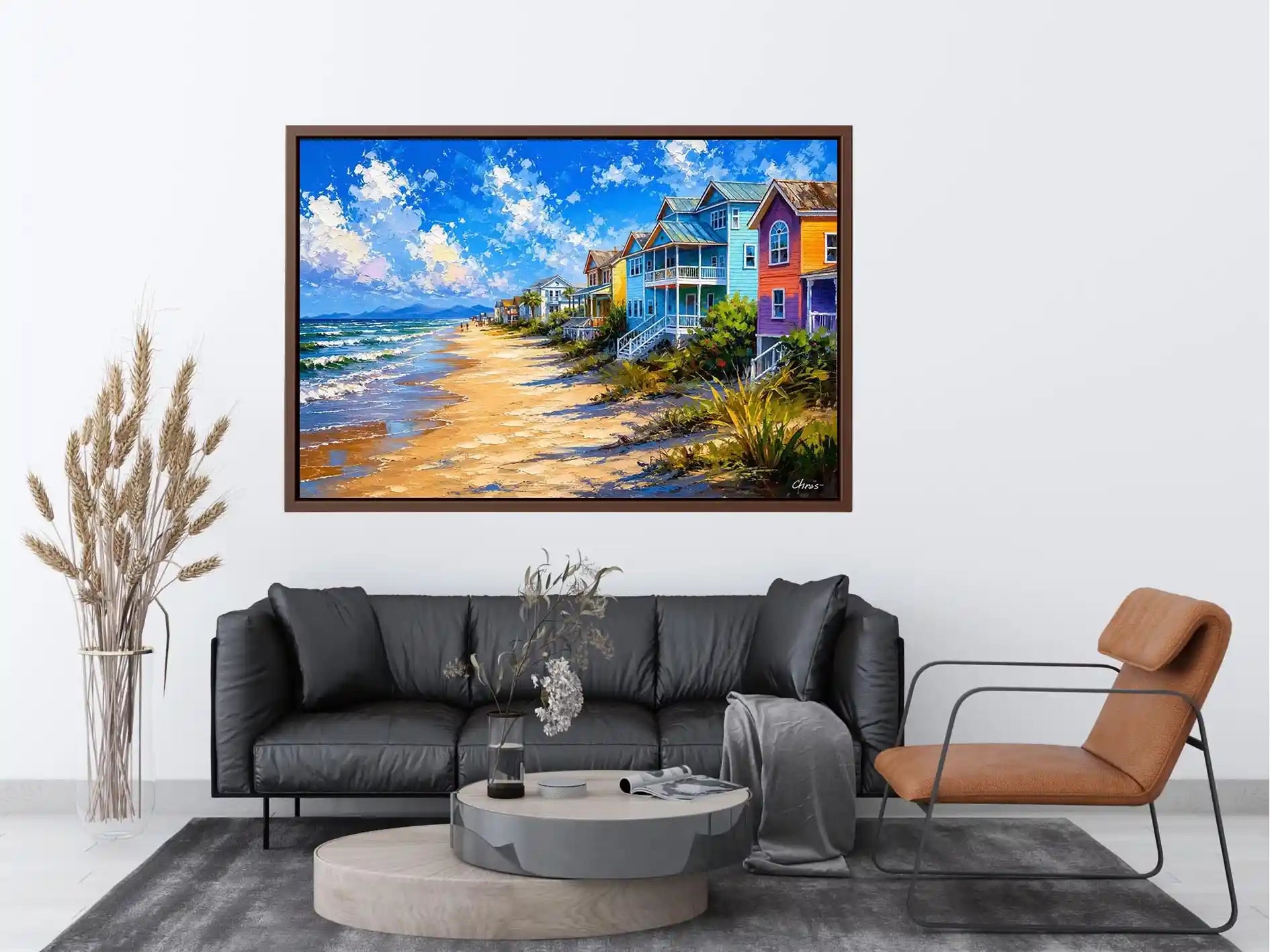 Beach Side Living Canvas Print