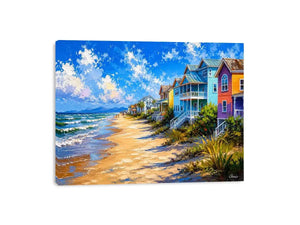 Beach Side Living Canvas Print