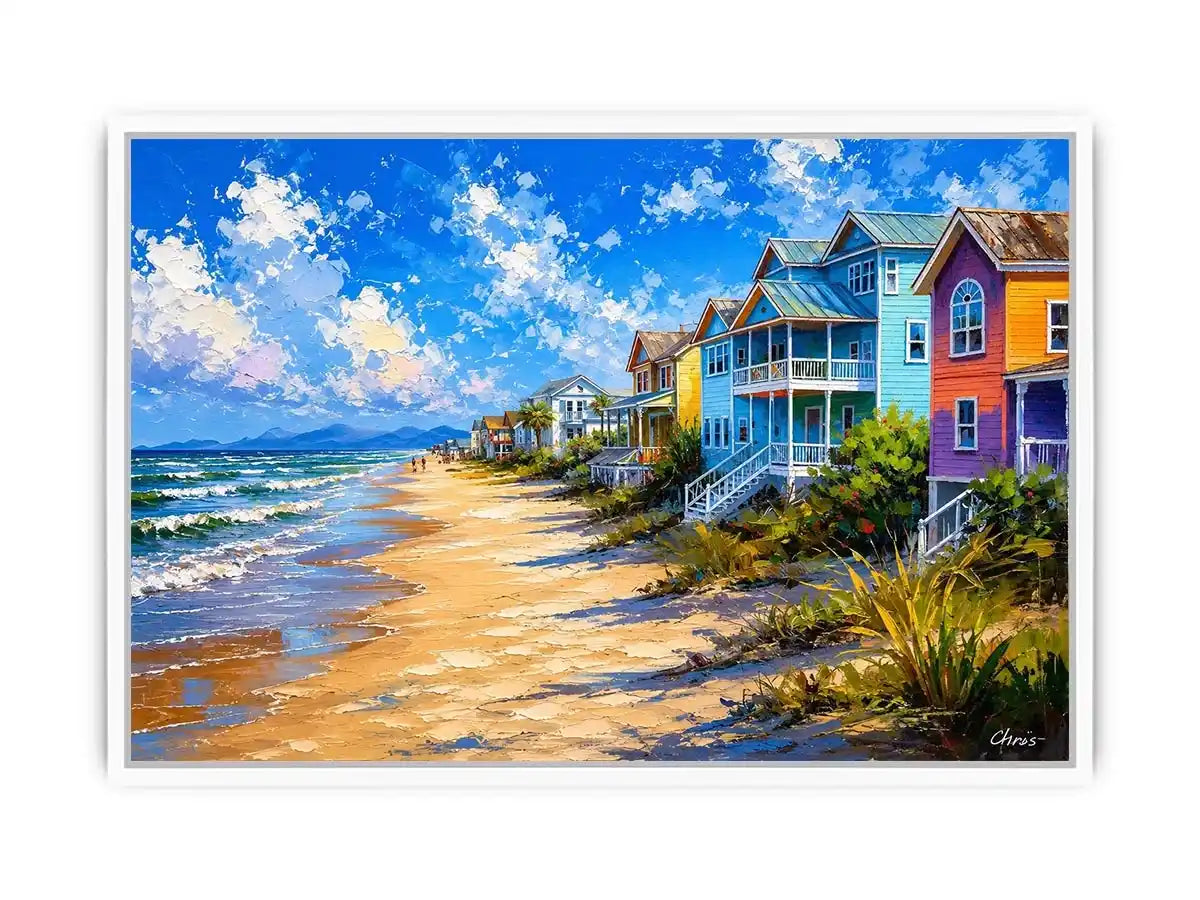 Beach Side Living Canvas Print