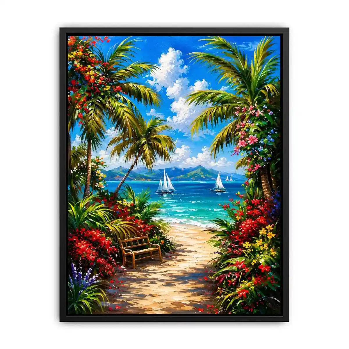 Mediterranean Beach Canvas Print