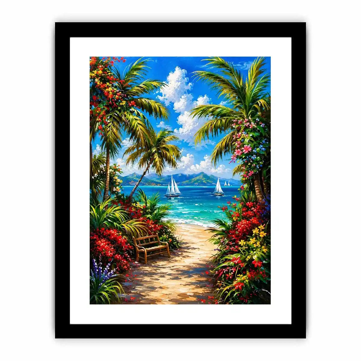 Mediterranean Beach Canvas Print