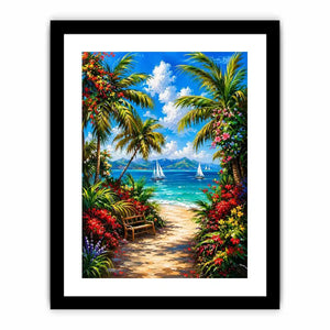 Mediterranean Beach Canvas Print