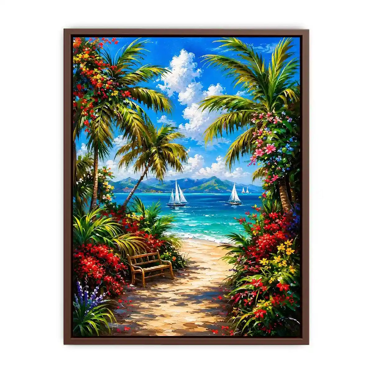 Mediterranean Beach Canvas Print