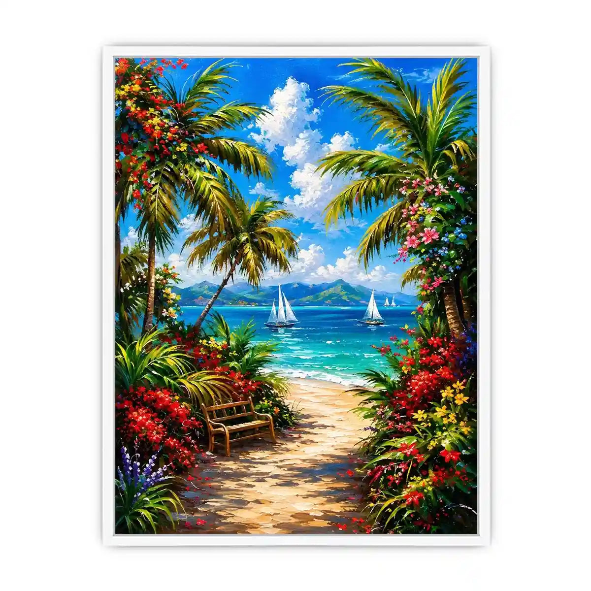 Mediterranean Beach Canvas Print