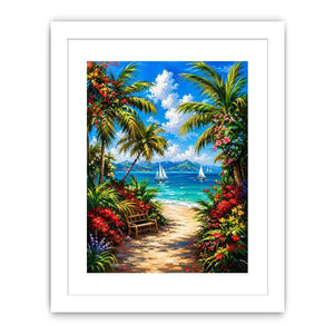 Mediterranean Beach Canvas Print